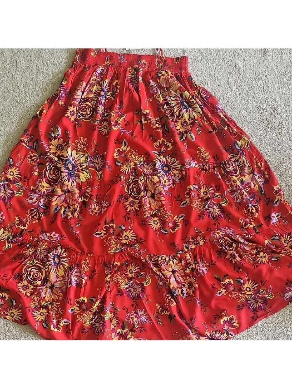 Beachlunchlounge Floral Red Dress